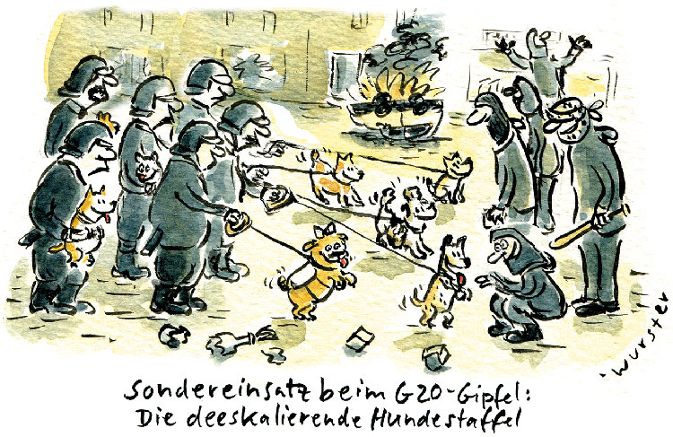 Deeskalations-Hundestaffel