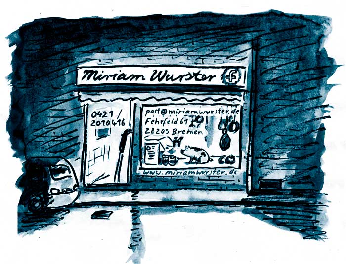 Miriam Wurster, Fehrfeld 61, 28203 Bremen, post@miriamwurster.de